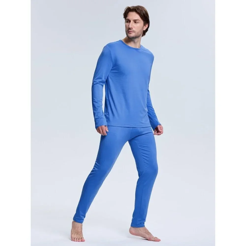 Thermal Underwear for Men Fleece Lined Long Johns for Mens Thermals Top and Bott